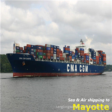 Ocean freight shipping to Mayotte of Mayotte from Guangzhou Tianjin